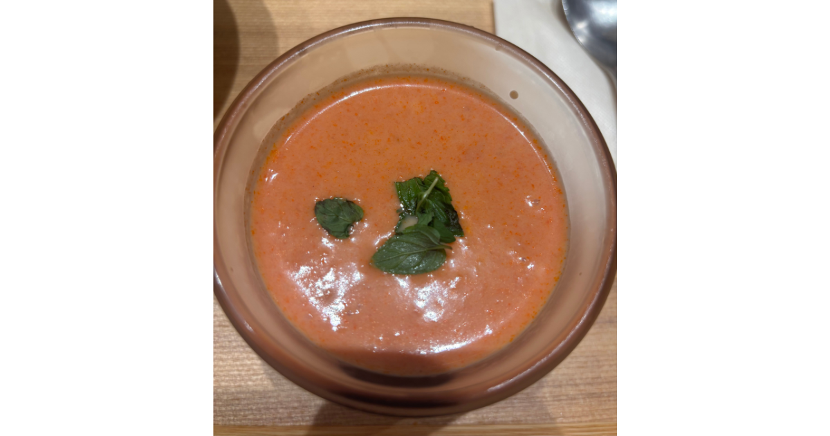 タイトル画像：スープストックの「イタリア産粗ごしトマトの冷たいクリームポタージュ」