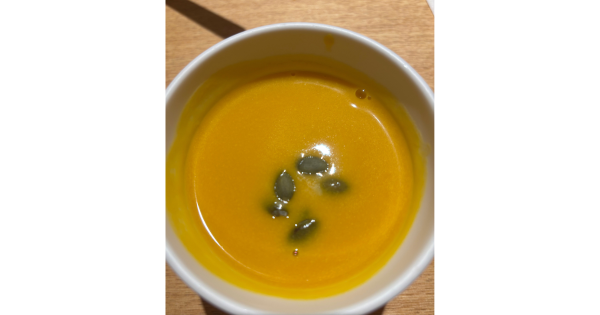 タイトル画像：スープストックトーキョーを食べ尽くす / その４「北海道産かぼちゃのスープ」